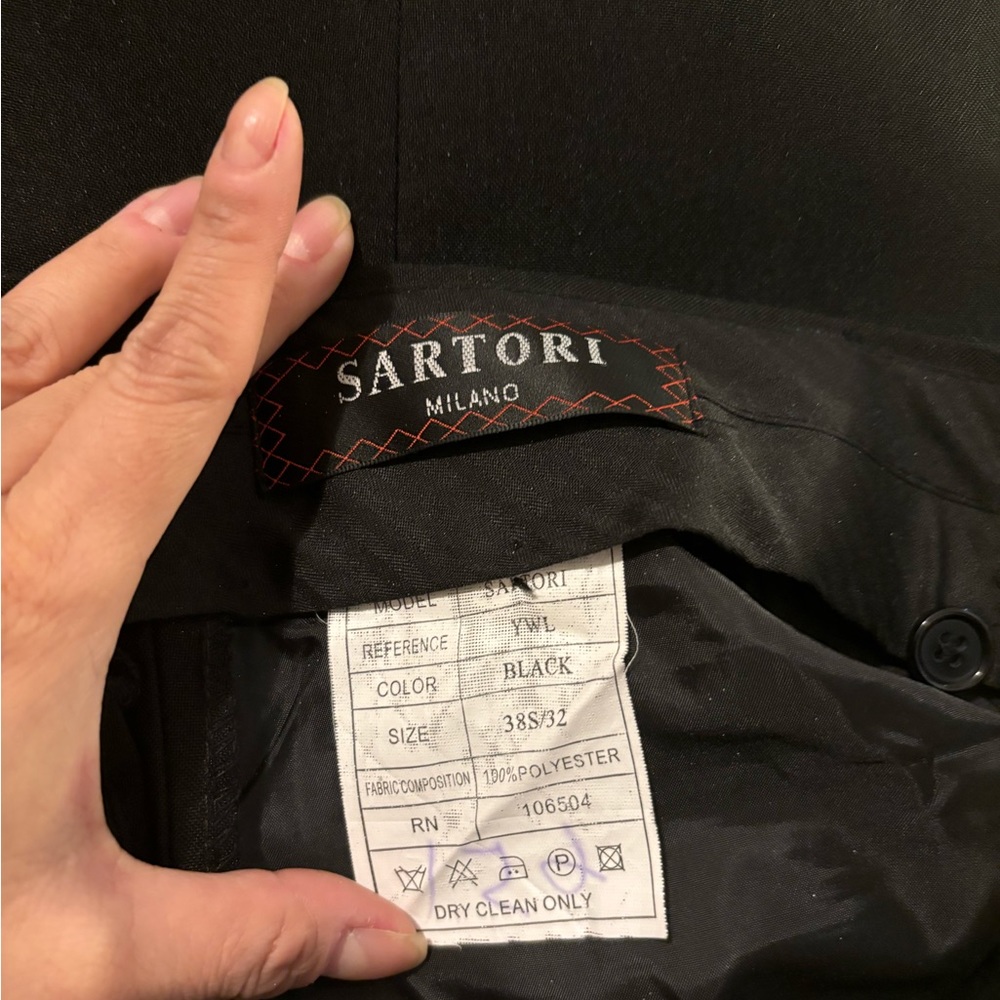 Sartori Suit Pants - Black - 38S
